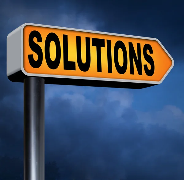 Solutions to solve problems — Stock Photo, Image