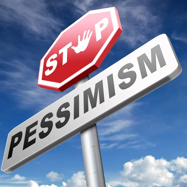 No pessimism stop negativity — Stock Photo, Image