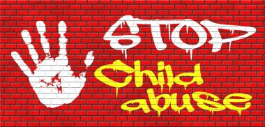 Stop child abuse clipart
