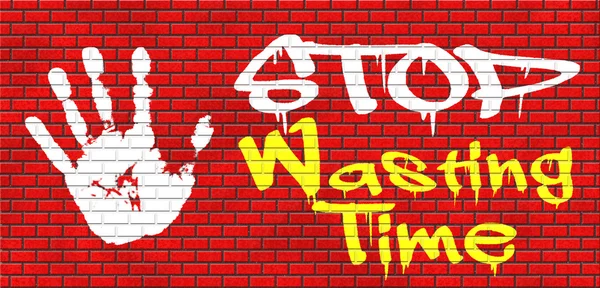 Stop wasting time — Stock Photo, Image