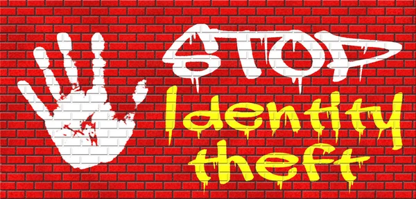 Stop identity theft — Stock Photo, Image