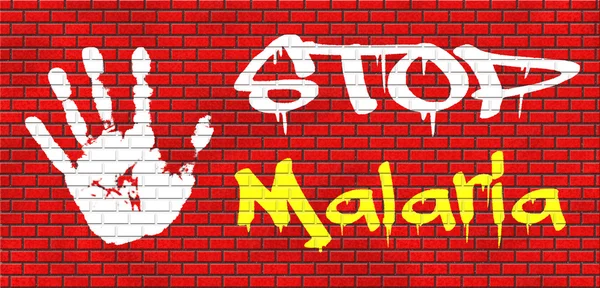 Stop malaria by prevention — Stock Photo, Image