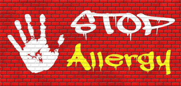 Stoppen met allergie en allergische reacties — Stockfoto