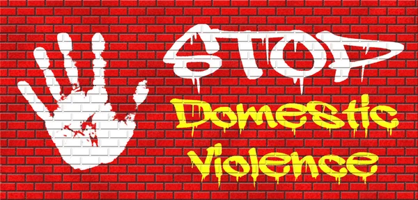 Detener la violencia doméstica — Foto de Stock