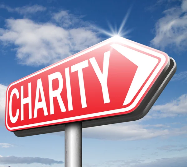 Donate Charity sign — Stock Photo, Image