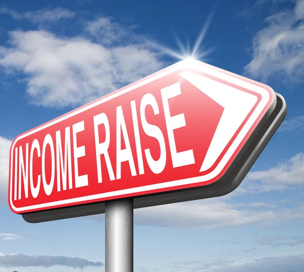 Income raise sign — Stock Photo, Image