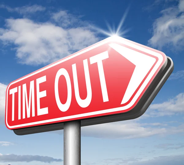 Time out sign — Stock Photo, Image