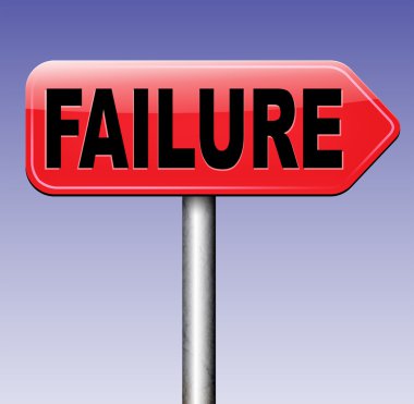 başarısızlık yol levhası