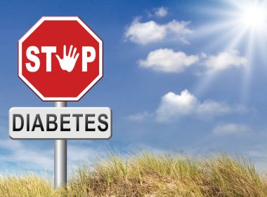 Stop diabetes sign clipart