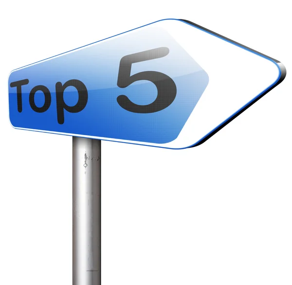 Top 5 charts — Stock Photo, Image