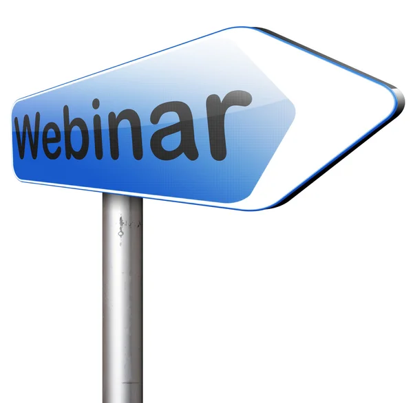 Webinar Conferenza online — Foto Stock