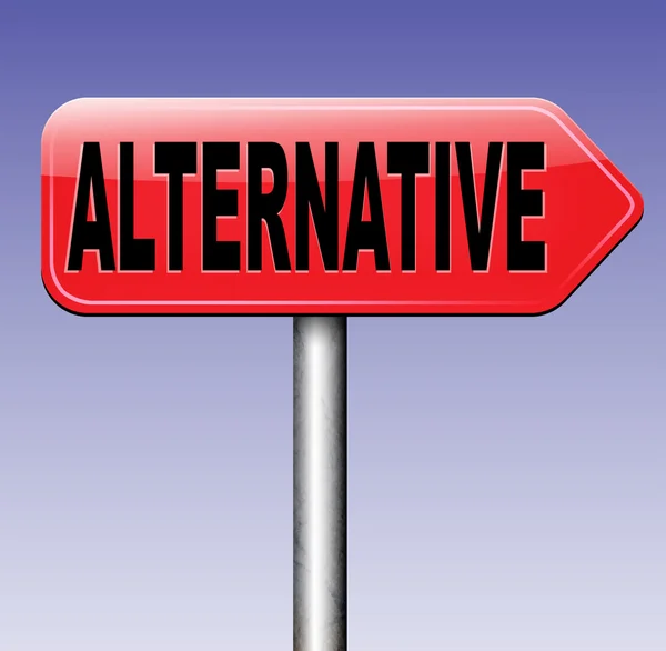 Alternatives Planschild — Stockfoto