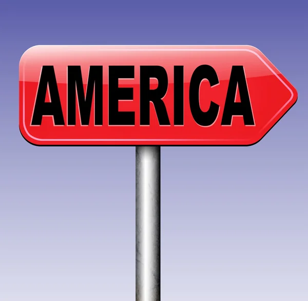 Дорожный знак Америки — стоковое фото