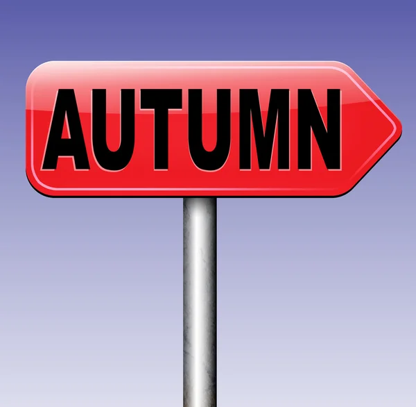 Next autumn sign — Stock Photo, Image