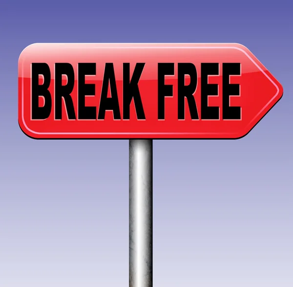 Break free sign — Stock Photo, Image