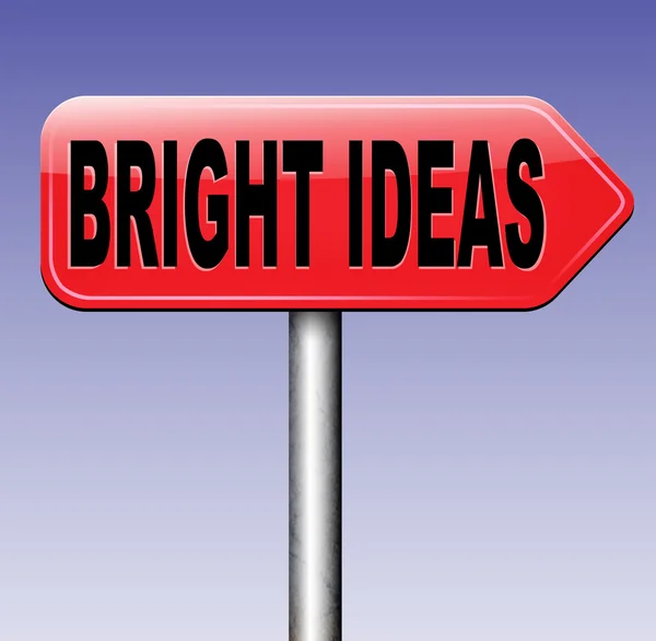 Bright ideas sign — Stock Photo, Image