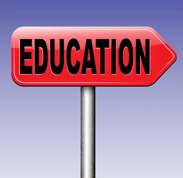 Education road sign — Stock Photo, Image