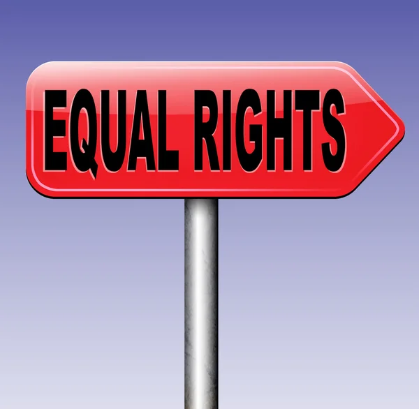 Equal rights sign — Stock Photo, Image