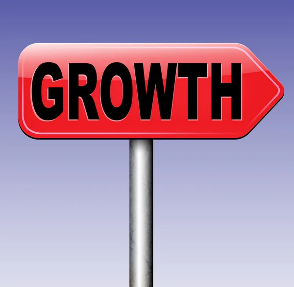 Wachstum wächst Marktanteil — Stockfoto