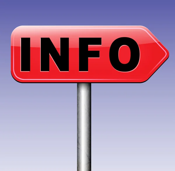 Information sign banner — Stock Photo, Image