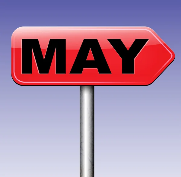 Próximo Maio sinal — Fotografia de Stock