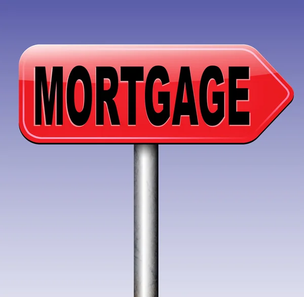 Mortgage house loan paying money — Stock Photo, Image