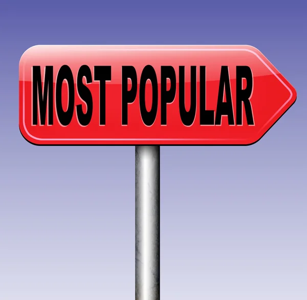 Most popular sign — Stock Photo, Image