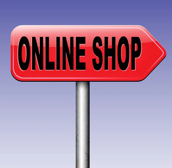 Online-shop-teken — Stockfoto