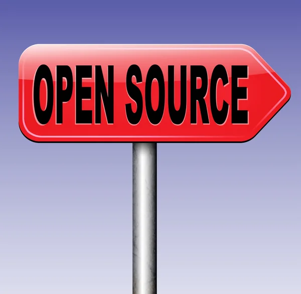 Tanda sumber terbuka — Stok Foto