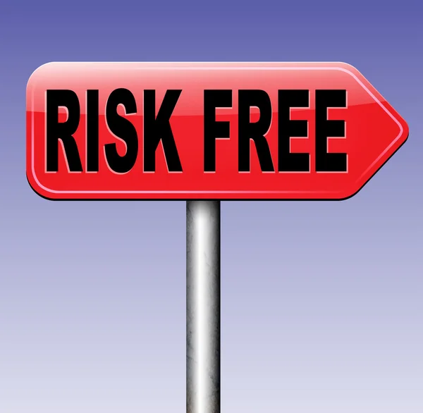 Risk free sign — Stock Photo, Image