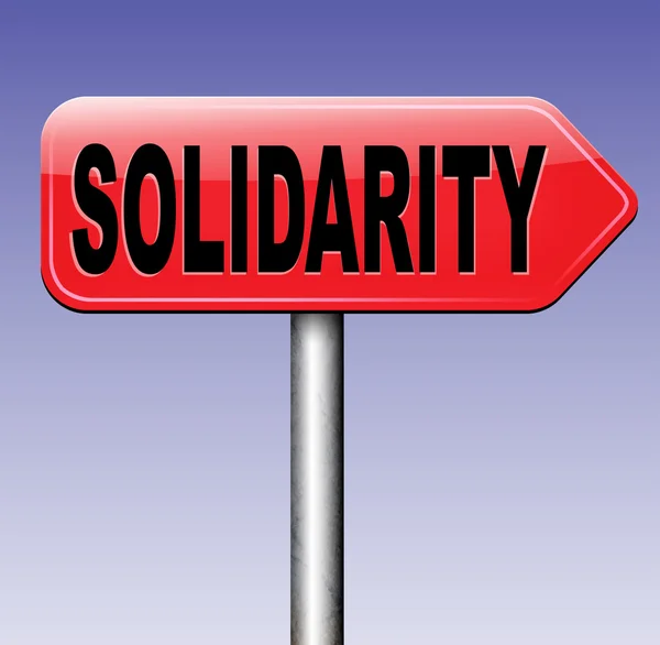 Solidarity social security sign — Stock Photo, Image