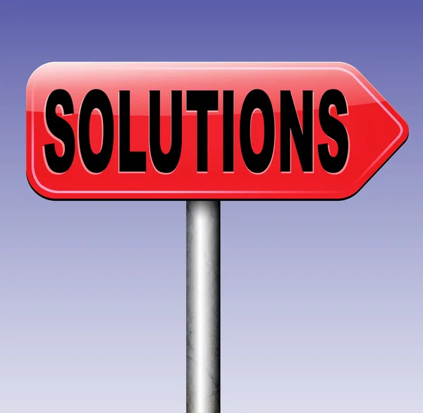 Solutions to solve problems — Stock Photo, Image