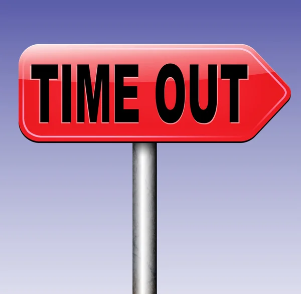 Time out sign — Stock Photo, Image