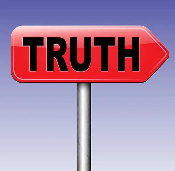 Find truth sign — Stock Photo, Image