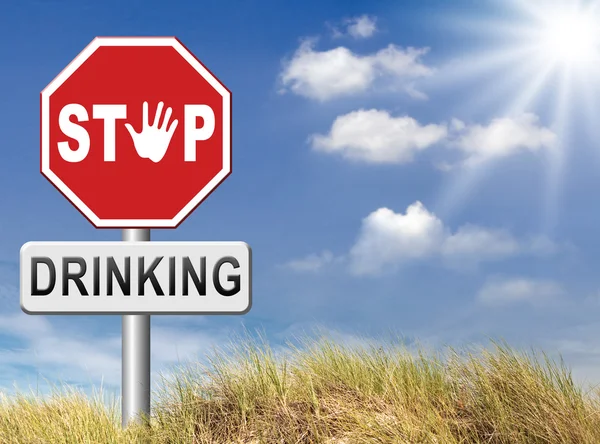 Stop drinking alcohol — Stock Photo, Image