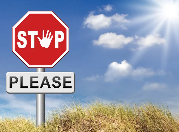 Please stop no more — Stock Photo, Image