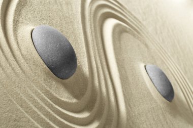 Japon zen bahçe taşları