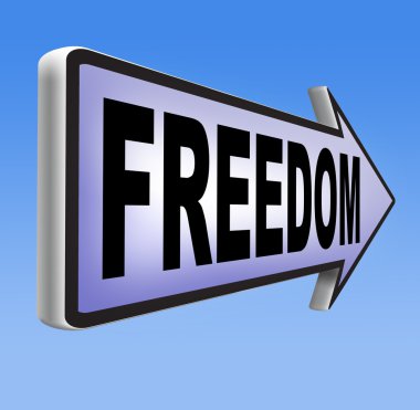 Özgürlük kısıtlama olmadan huzurlu yaşam