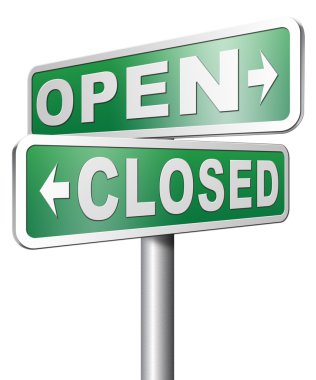 Açık veya kapalı işareti