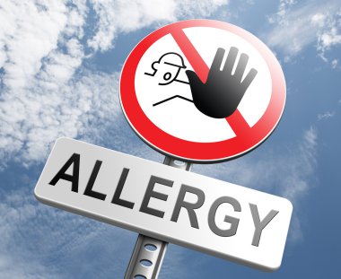 Stop allergies and allergic reactions clipart