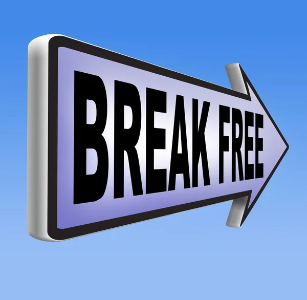 Break sinal livre — Fotografia de Stock