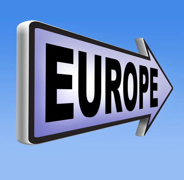 Europa verkeersbord — Stockfoto