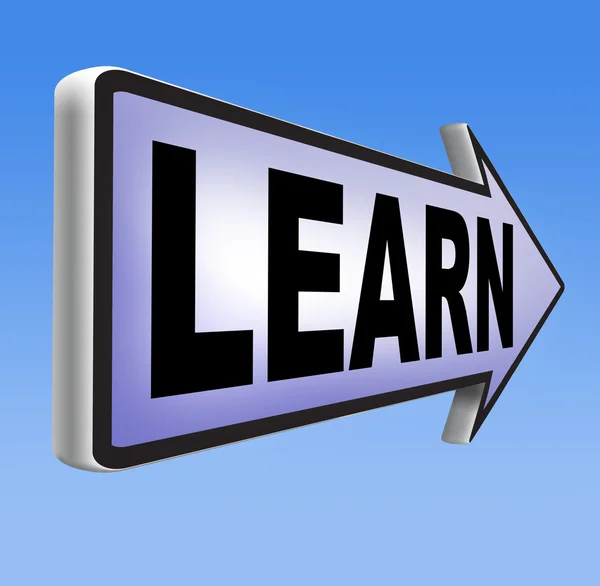 Learn online sign — Stock Photo, Image