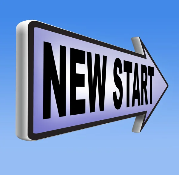 New start sign — Stock Photo, Image