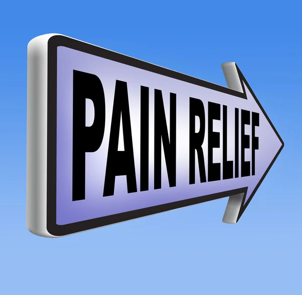 Pain relief sign — Stock Photo, Image