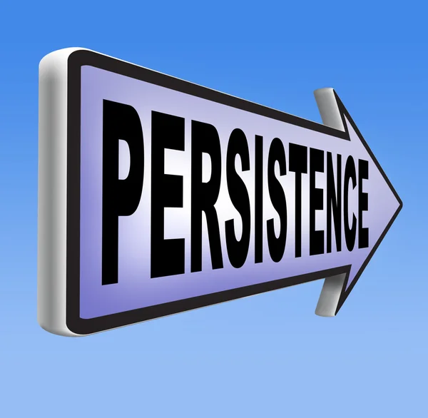 Persistence road sign — Stock Photo, Image