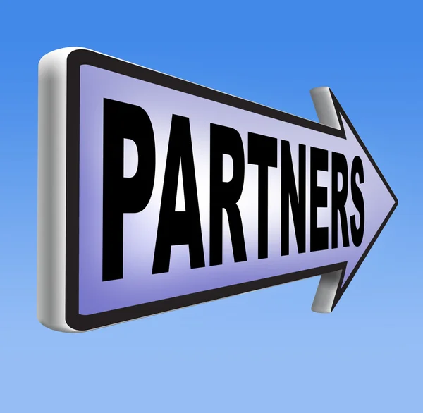 Partner commerciali firmano — Foto Stock