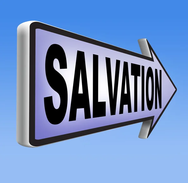 Salvation trust in jesus — Stock Photo, Image