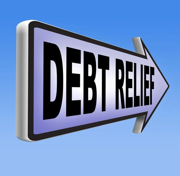 Debt free sign — Stock Photo, Image