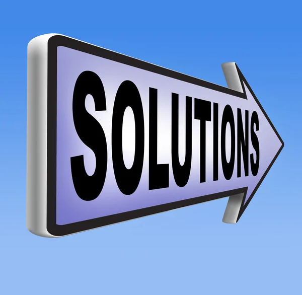 Solutions to solve problems — Stock Photo, Image